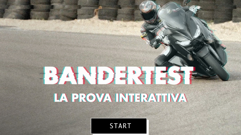 Yamaha XMAX 300 Iron Max Bandertest, la prova interattiva