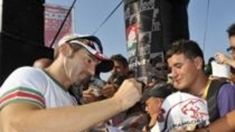 Max Biaggi a Misano per la prima tappa  del CIV