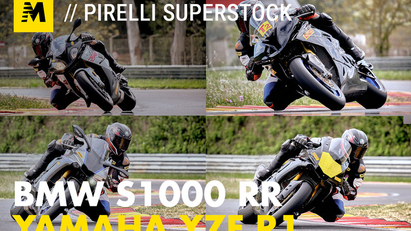 BMW S1000RR e Yamaha YZF-R1 stock Pirelli: le moto di Luca Salvadori e Fabrizio Lai