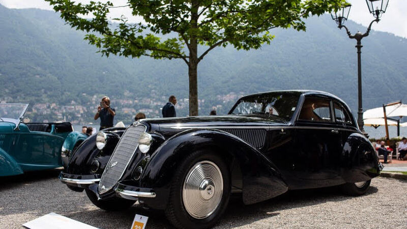 Alfa Romeo 8C 2900B premiata con la Coppa d&#039;Oro al Concorso d&#039;Eleganza Villa d&#039;Este