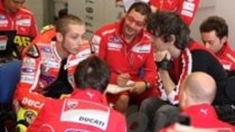 Rossi ha provato la Ducati GP12 a Jerez