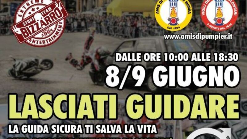 Con i pompieri di Merate, e le moto, l&rsquo;8 e 9 giugno