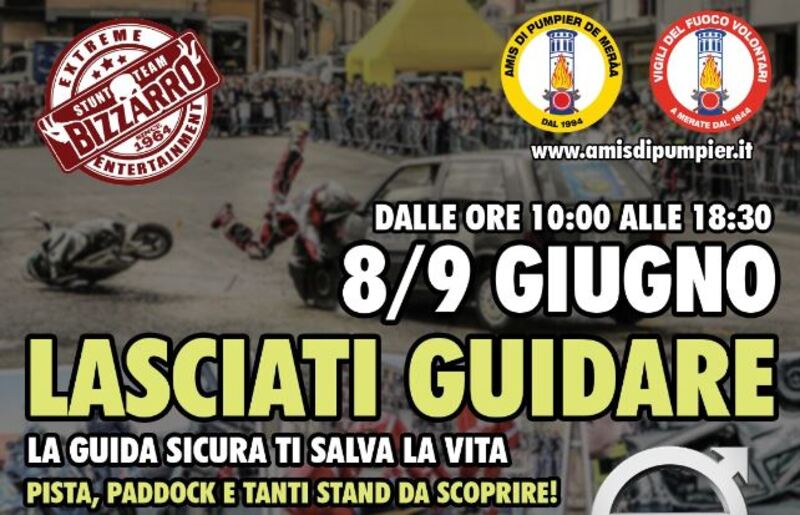Con i pompieri di Merate, e le moto, l&rsquo;8 e 9 giugno