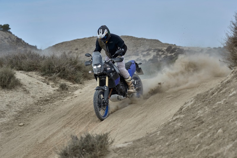 La Yamaha Tenere 700 in azione durante il nostro test