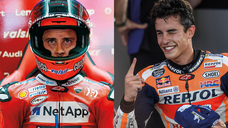 M&aacute;rquez provoca Dovizioso. Come Rossi con Biaggi...