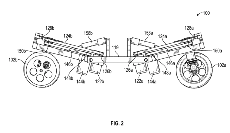 Facebook brevetta un mezzo elettrico robotico a trazione integrale