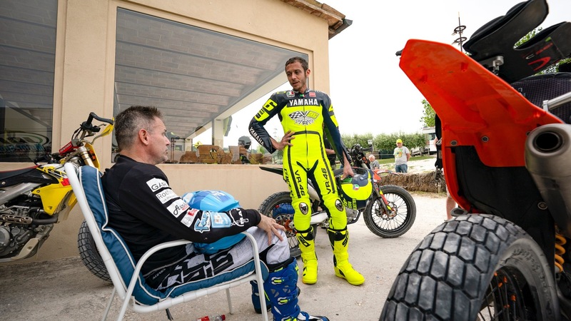 Nicola Dutto al Ranch con Valentino Rossi!