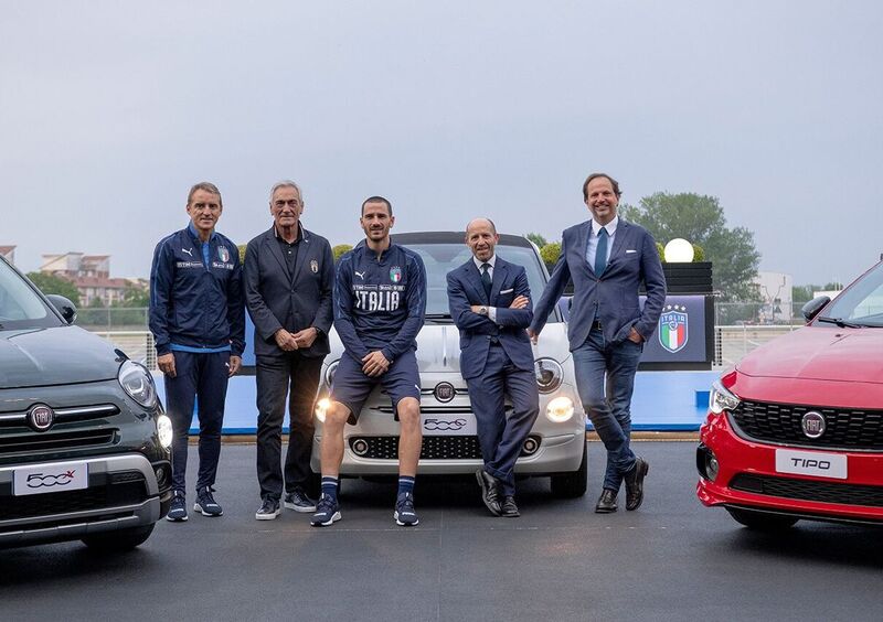 Fiat auto ufficiale della Nazionale di calcio per altri 4 anni 