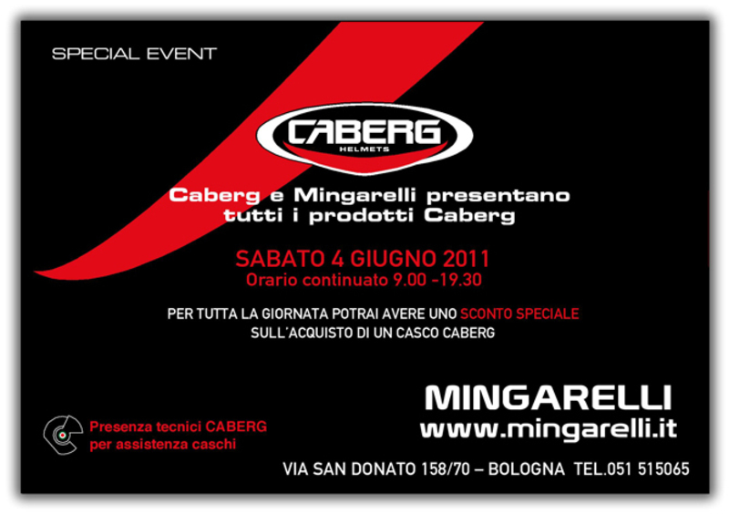 Sabato 4 giugno Caberg Day da Mingarelli a Bologna