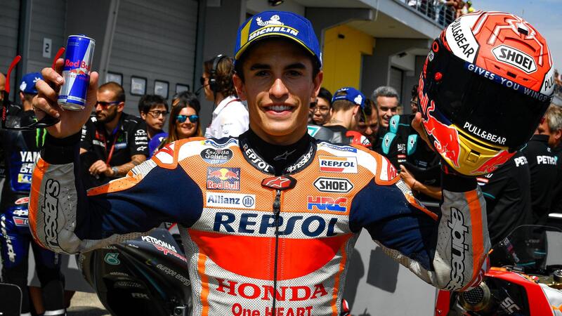 MotoGP 2019, al Sachsenring. Marc Marquez in pole position