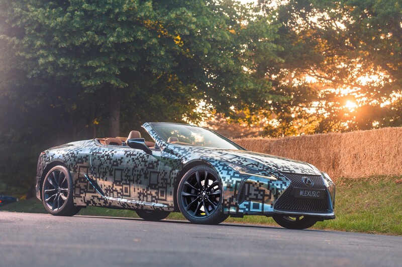 La Lexus LC Convertible Concept a Goodwood 2019