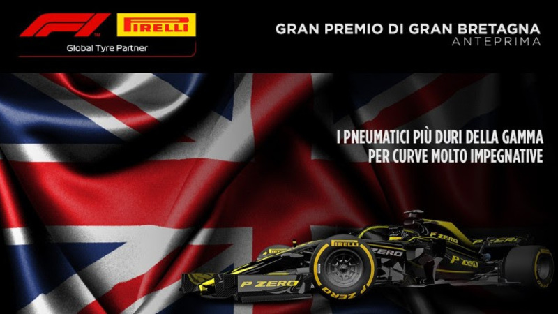 F1, GP Gran Bretagna 2019: le gomme Pirelli a Silverstone