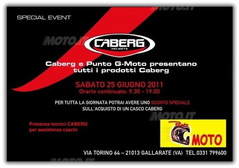 Sabato 25 giugno Caberg Day da Punto G-Moto a Gallarate