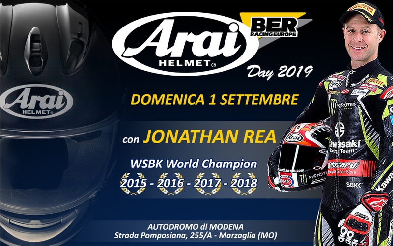 Arai day: domenica 1/9 a Modena. E c'&egrave; anche Rea!