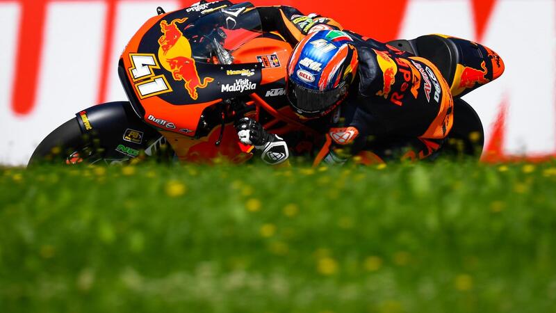 GP d&#039;Austria 2019. Vittoria di Brad Binder in Moto2, a Romano Fenati la Moto3