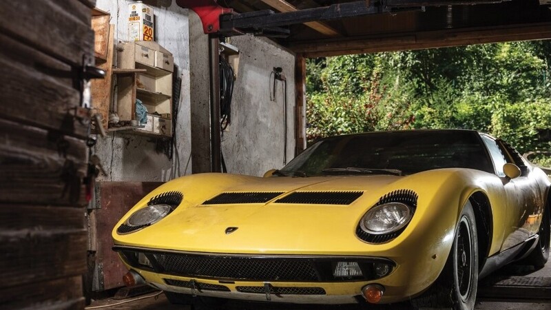 Lamborghini Miura P400 S all&#039;asta. Perfetta, 1 milione il prezzo base