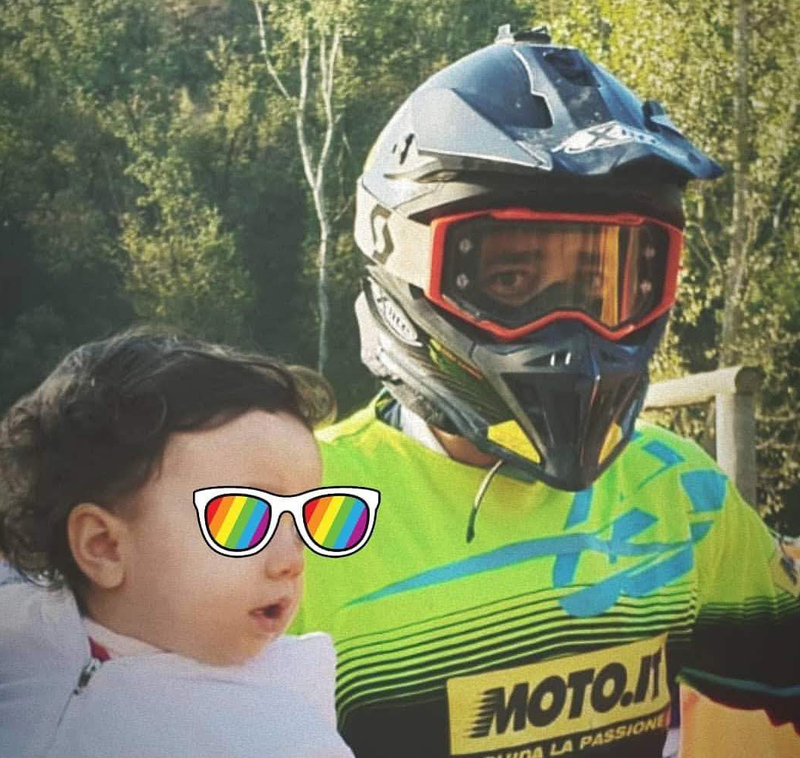 I figli sono i tifosi numeri uno dei loro pap&agrave;. Anche alle gare in moto!