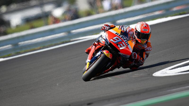 MotoGP 2019 a Silverstone. Marc Marquez in pole position