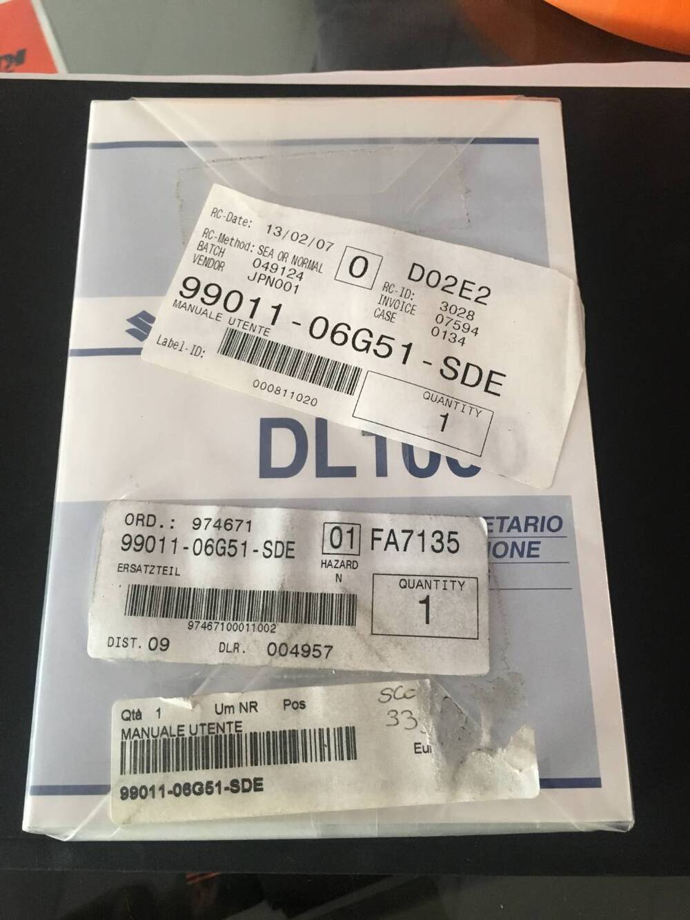 uso e manutenzione suzuki