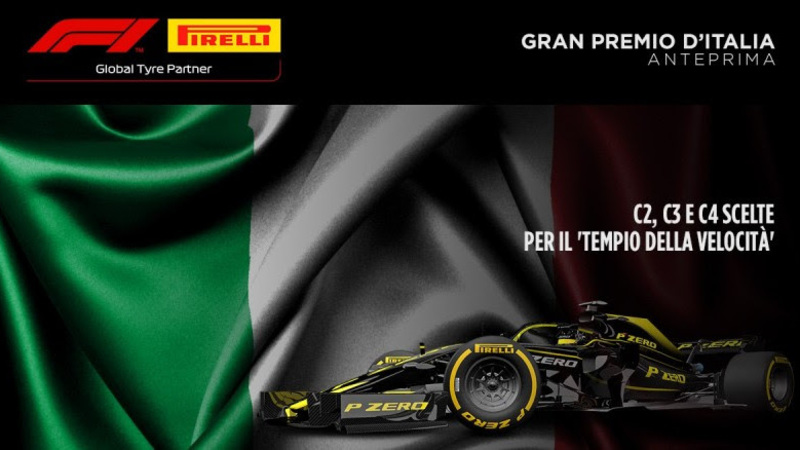 F1, GP Italia 2019: le gomme Pirelli a Monza