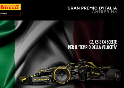 F1, GP Italia 2019: le gomme Pirelli a Monza