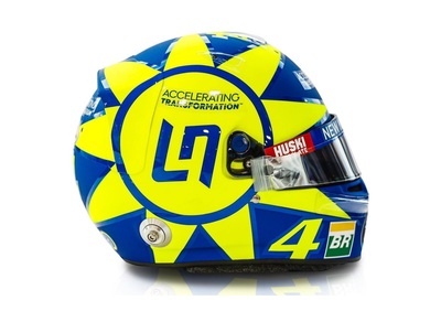 F1, GP Monza 2019: Norris dedica il casco a Valentino Rossi