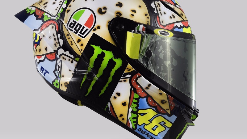 Valentino Rossi: un casco per... mangiarsi Misano