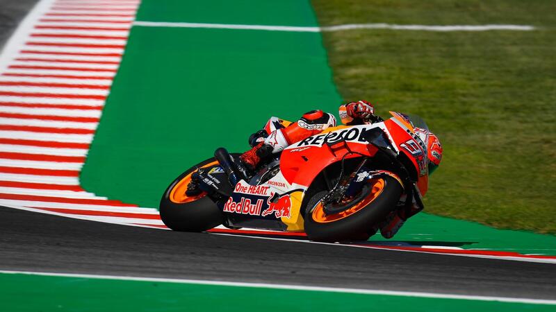 MotoGP 2019. Marc Marquez davanti a tutti nel warm-up di Misano