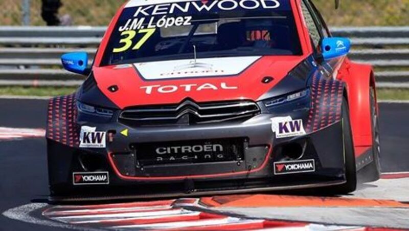 WTCC 2016, qualifiche Ungheria: pole per L&oacute;pez