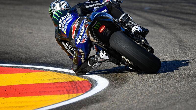 MotoGP 2019 ad Aragon. Il warm-up a Maverick Vinales