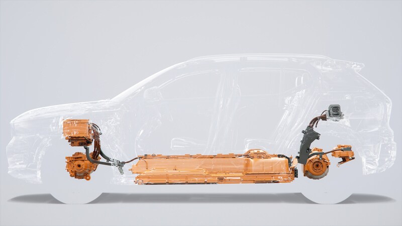 Volvo XC40 elettrica, il teaser in attesa del debutto