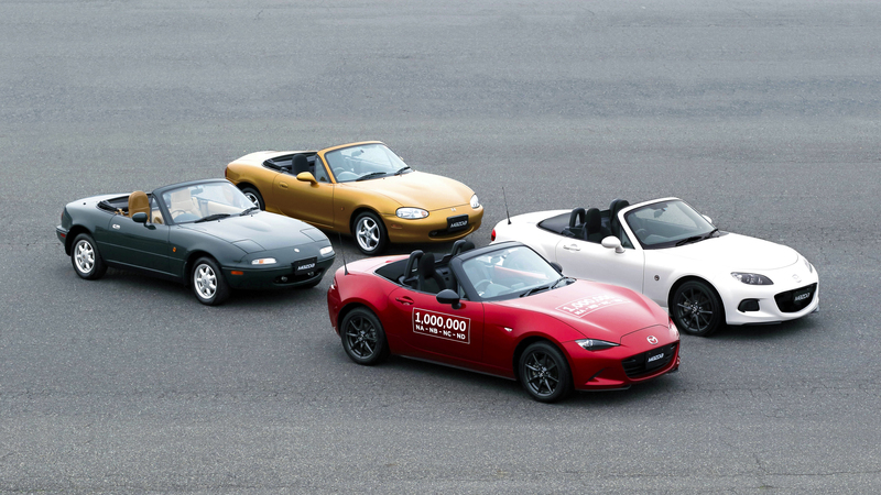  Mazda MX-5, &egrave; sempre pi&ugrave; record: prodotti 1 milione di esemplari