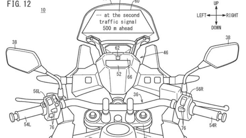 Honda brevetta l&#039;Head Up Display per le moto