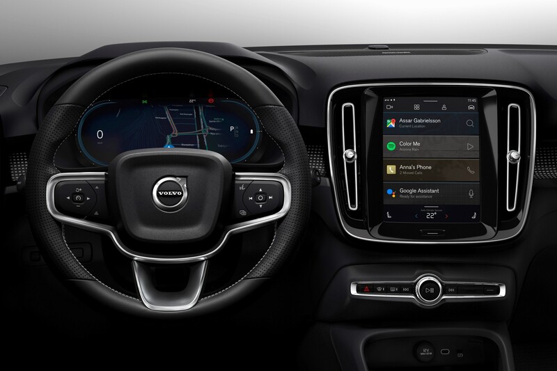 Il nuovo sistema infotainment by Android sulla Volvo XC40 elettrica