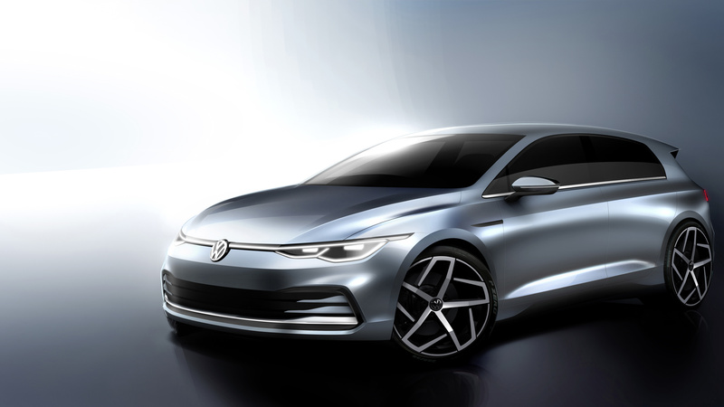 Volkswagen Golf 8: sar&agrave; presentata il 24 ottobre. I primi bozzetti ufficiali