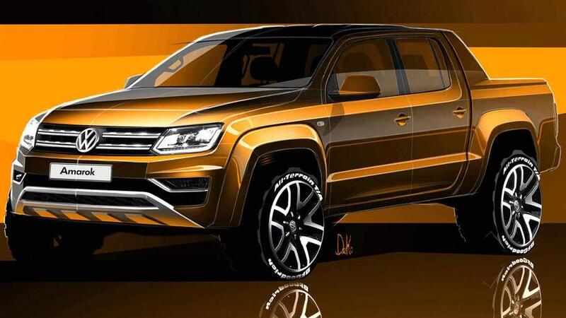 Nuovo Volkswagen Amarok: i primi bozzetti