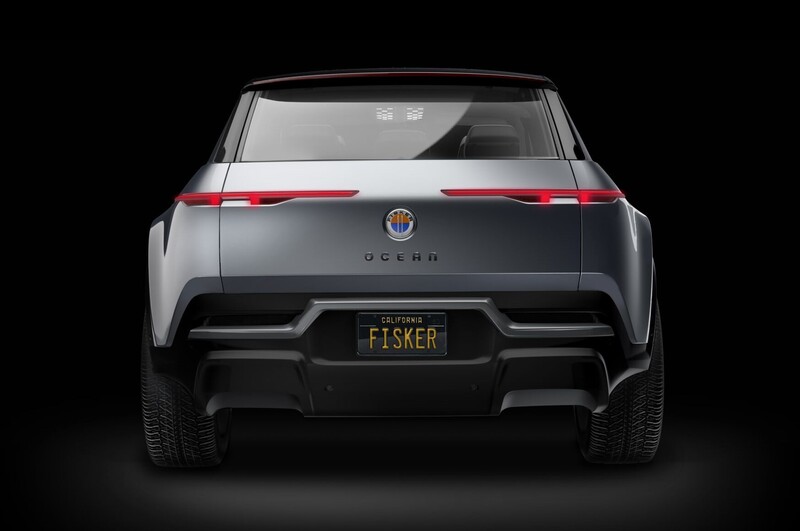 Il posteriore del SUV elettrico Fisker Ocean