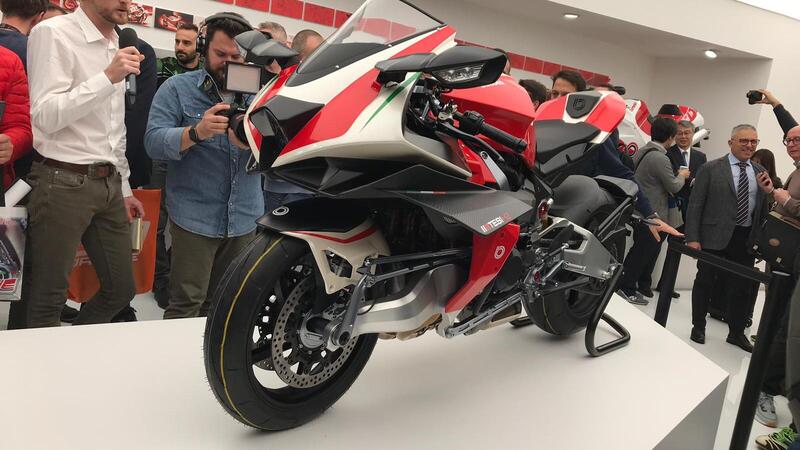 Bimota Tesi H2 a EICMA 2019