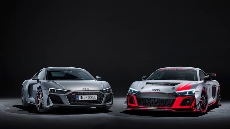 Audi R8 LMS GT4 e R8 V10 RWD, i restyling 