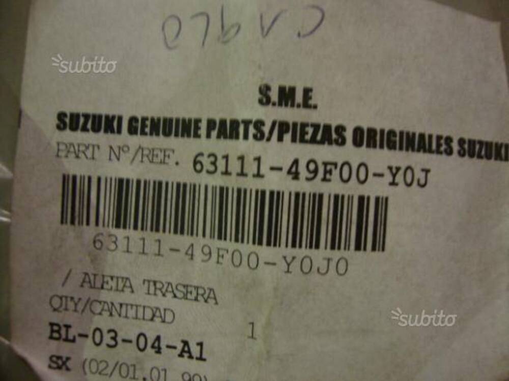 Parafango post. suzuki burgman 125/150 02/06 (2)