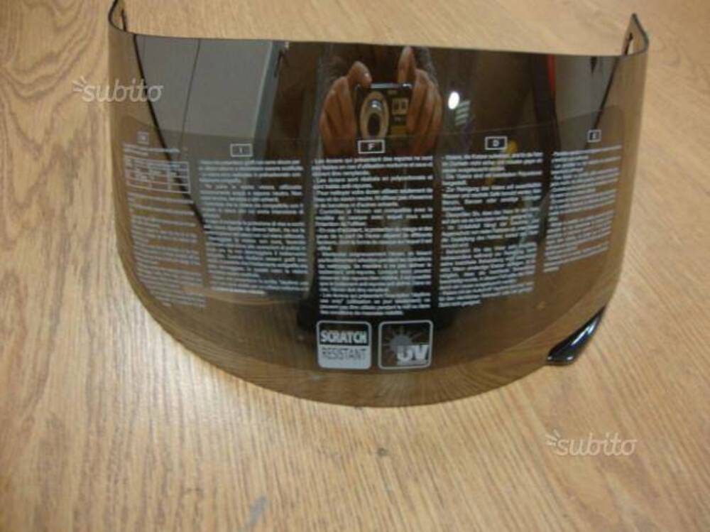 Visiera per casco AGV colore iride argento