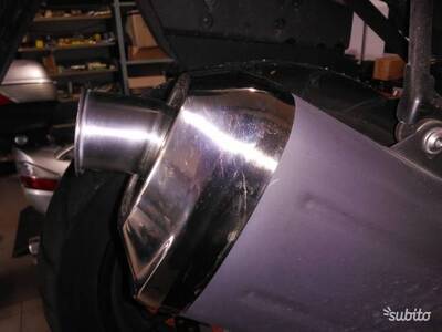 Beccuccio scarico v storm 650 inox Motopoint Racing