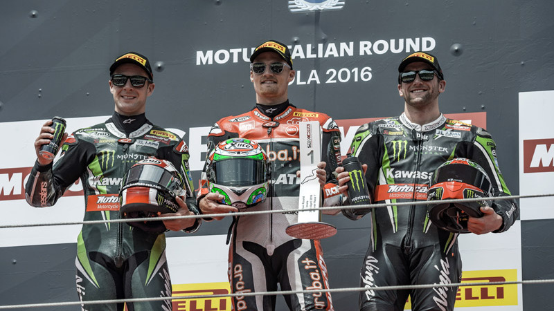 SBK 2016. GP d&#039;Italia. Davies si impone in gara 1 a Imola