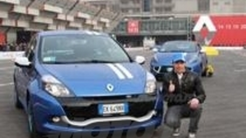 Michele Pirro su Renault Gordini al Motor Show