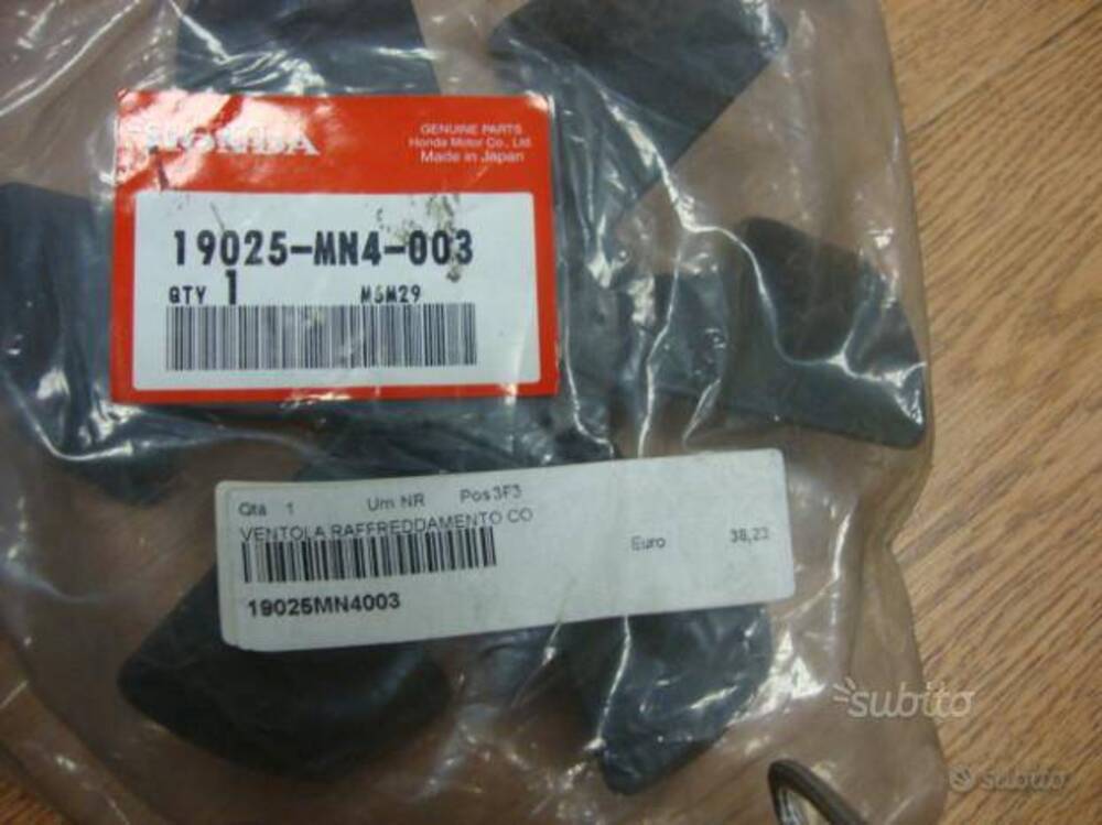 Ventola radioatore honda cbr600f del 87\07 (2)