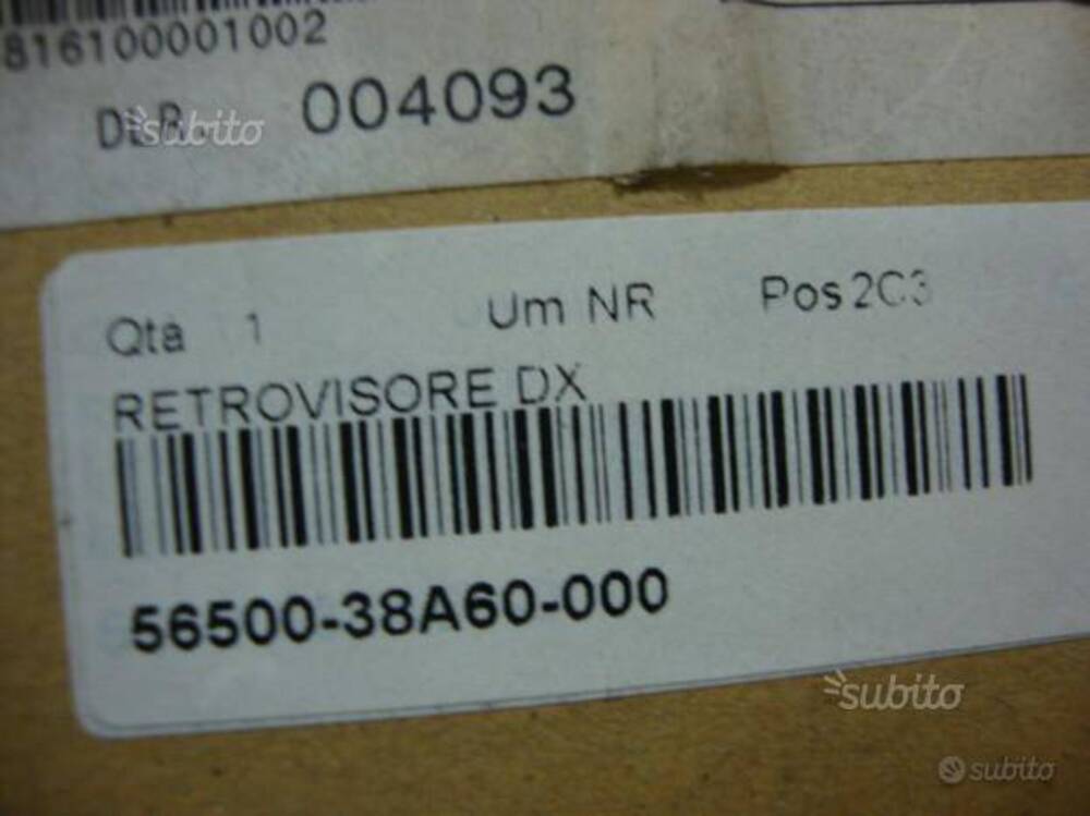 Specchio dx per suzuki intruder 800 1992/95