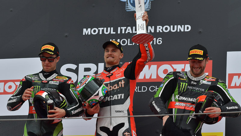 SBK 2016. GP d&#039;Italia. Davies domina anche gara 2 a Imola