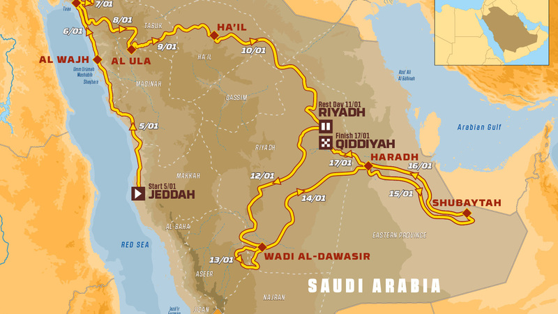 Dakar 2020. Presentata ufficialmente la Dakar Arabia Saudita