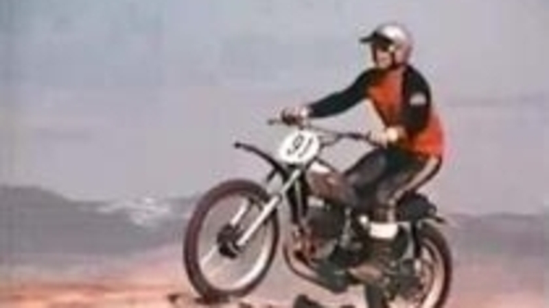 Steve Mc Queen riding a Honda CR250M Elsinore