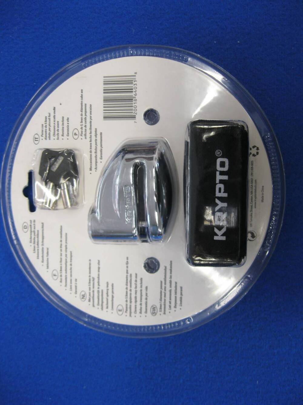 Antifurto bloccadisco Kryptonite